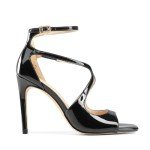 Black Strappy High Heel Sandals for Women