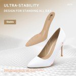 IDIFU Women's Classic White Pointed Toe Heels