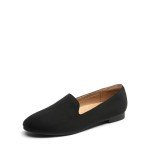 Dream Pairs Comfortable Black Suede Flats for Women