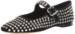Sam Edelman Michaela Black Suede Gem Flats