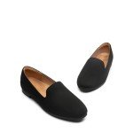 Dream Pairs Comfortable Black Suede Flats for Women
