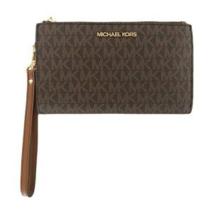 Michael Kors Brown Jet Set Travel Double Zip Bag