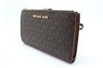 Michael Kors Brown Jet Set Travel Double Zip Bag