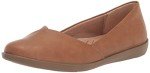 LifeStride Women’s Notorious Tan Ballet Flat, Size 10