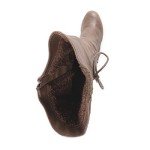 MUK LUKS Women's Taupe Lacy Leo Boots