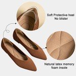 Comfortable Knit Pointed Toe Flats for Women
