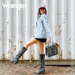 Trendy Grey Wrangler Tote Bag for Women