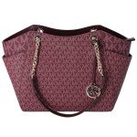 Michael Kors Jet Set Oxblood Chain Shoulder Tote