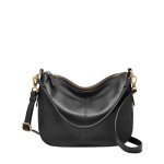 Fossil Women's Jolie Black Leather Crossbody Bag