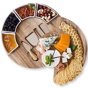 Acacia Wood Charcuterie and Cheese Board Set