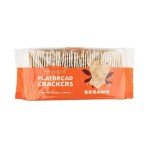 Vegan Sesame Flatbread Crackers