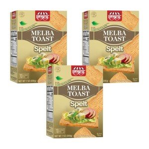 Kosher Spelt Melba Toast Flatbread Crackers (Pack of 3)
