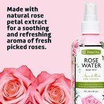 De La Cruz Vegan Rose Water Spray 8 oz