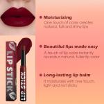 Maroon Red Matte Vegan Lipstick - Long Lasting