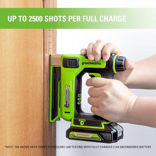 Greenworks 24V Cordless 2-in-1 Staple and Nail Gun