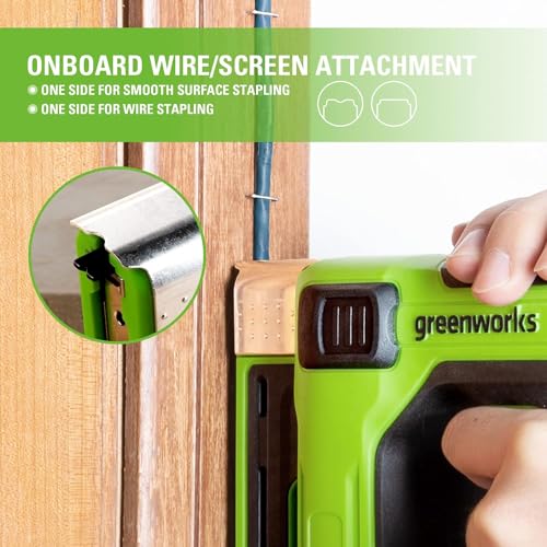 Greenworks 24V Cordless 2-in-1 Staple and Nail Gun