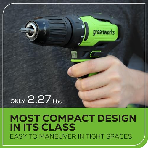Greenworks 24V Brushless Cordless Drill Kit