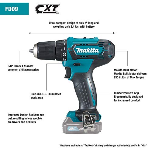 Makita 12V Cordless 3/8" Driver-Drill Kit