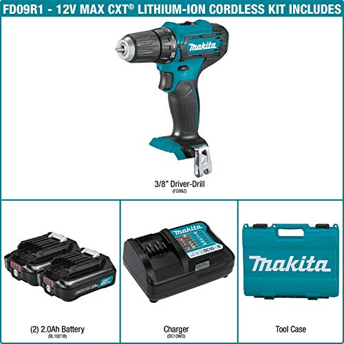 Makita 12V Cordless 3/8" Driver-Drill Kit