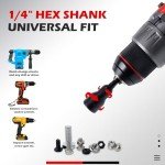 35-Piece Magnetic Nut Driver Set for Impact Drills