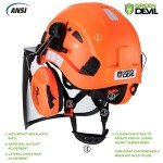 3-in-1 Forestry Helmet with Face Shield & Ear Muffs