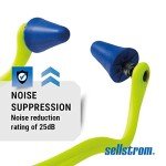 Sellstrom Hi-Vis Reusable Banded Earplugs - 25dB