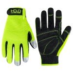 Hi-Vis Reflective Safety Work Gloves, Touchscreen