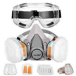 KISCHERS Half Facepiece and Anti-Fog Goggles Set