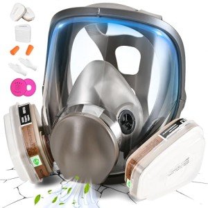 Yaludm Full Face Respirator with Activated Carbon Filter