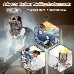 Yaludm Full Face Respirator with Activated Carbon Filter