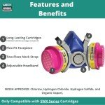 Safety Works Multi-Purpose Half-Mask Respirator P100