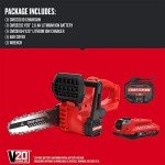 CRAFTSMAN V20 10-Inch Mini Chainsaw with Battery