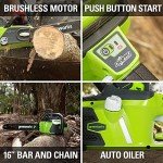 Greenworks 40V 16" Brushless Cordless Chainsaw