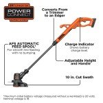 BLACK+DECKER 20V MAX 10-Inch Trimmer/Edger Kit