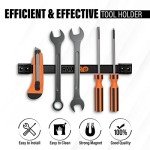12" Magnetic Tool Holder Strip for Garage Organization