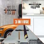 12" Magnetic Tool Holder Strip for Garage Organization