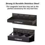 CASOMAN Magnetic Toolbox Shelf and Accessory Set