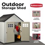 Durable 7x7 Weatherproof Outdoor Storage Shed