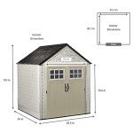 Durable 7x7 Weatherproof Outdoor Storage Shed