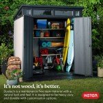 Keter Artisan 7x7 Outdoor Storage Shed – Gray