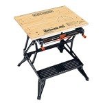BLACK+DECKER Folding Workbench with Clamps, 550 lb Capacity