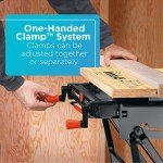 BLACK+DECKER Folding Workbench with Clamps, 550 lb Capacity