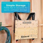 BLACK+DECKER Folding Workbench with Clamps, 550 lb Capacity