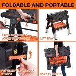 Pony 2-in-1 Folding Work Table and Sawhorse