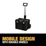 DEWALT TSTAK Deep Tool Box with Wheels