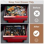 A-LUGEI 58-Piece Tool Box Organizer Set