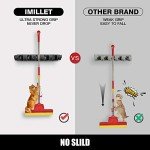 IMILLET Wall Mounted Mop and Broom Organizer