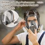 Yaludm Full Face Respirator with Activated Carbon Filter