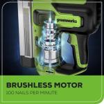 Greenworks 24V Cordless Brushless Brad Nailer