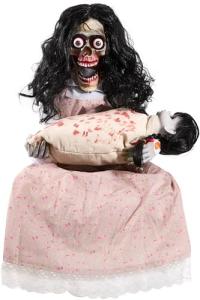 Creepy Animated Skeleton & Doll Halloween Decoration